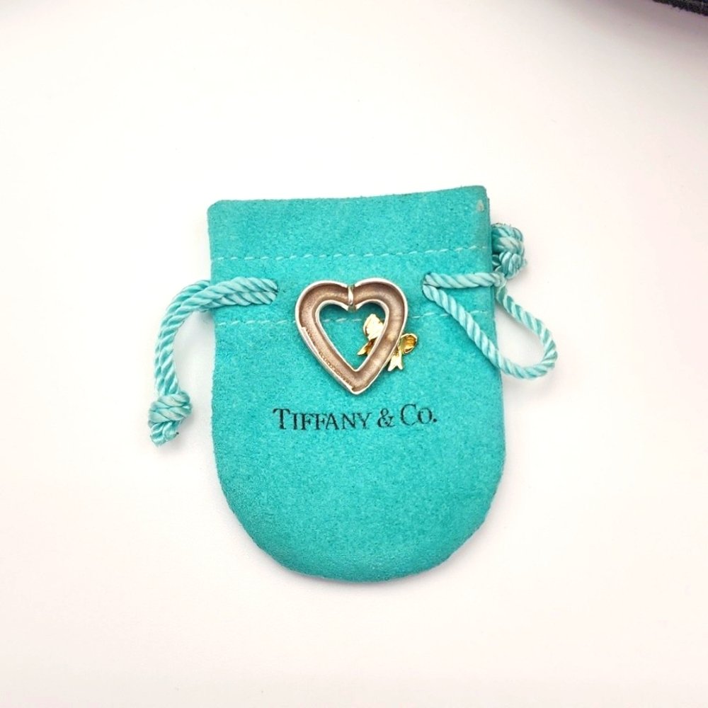 1999 Tiffany & Company Rare Vintage Pendent 18k /925 sterling silver/ 925 Chain - Picture 3 of 10